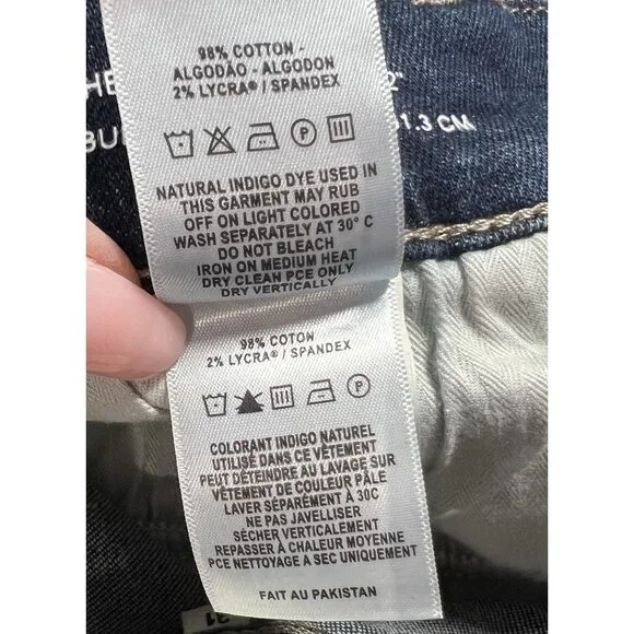 DL1961 Women Jeans Size 31 Blue HEPBURN WIDE LEG HEPBURN JAMBE High Rise Stretch - Picture 15 of 16